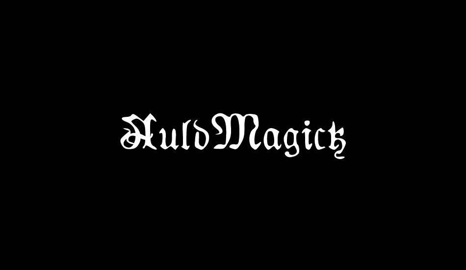 AuldMagick font big