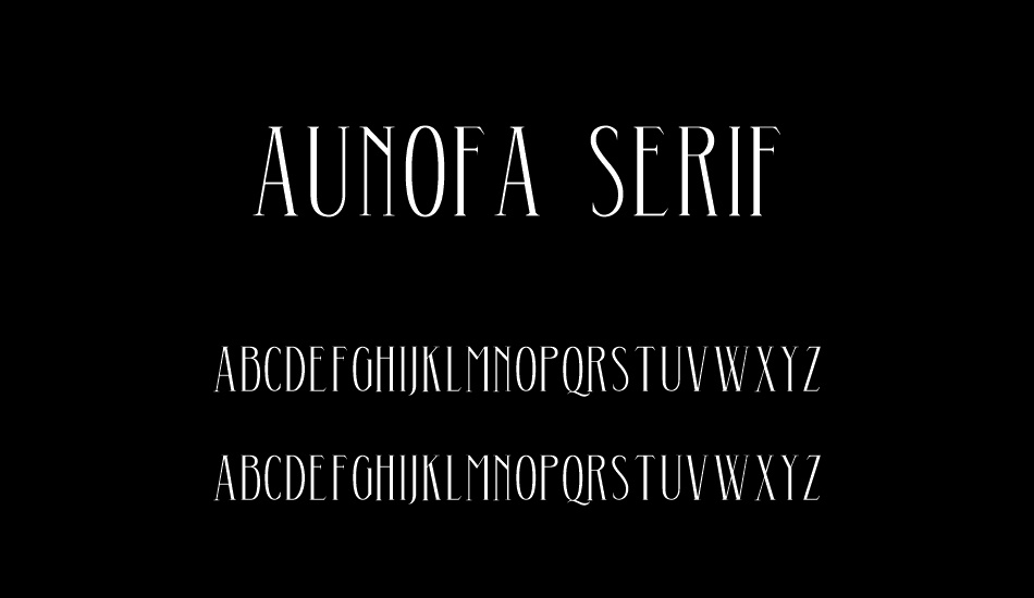 Aunofa Serif DEMO font