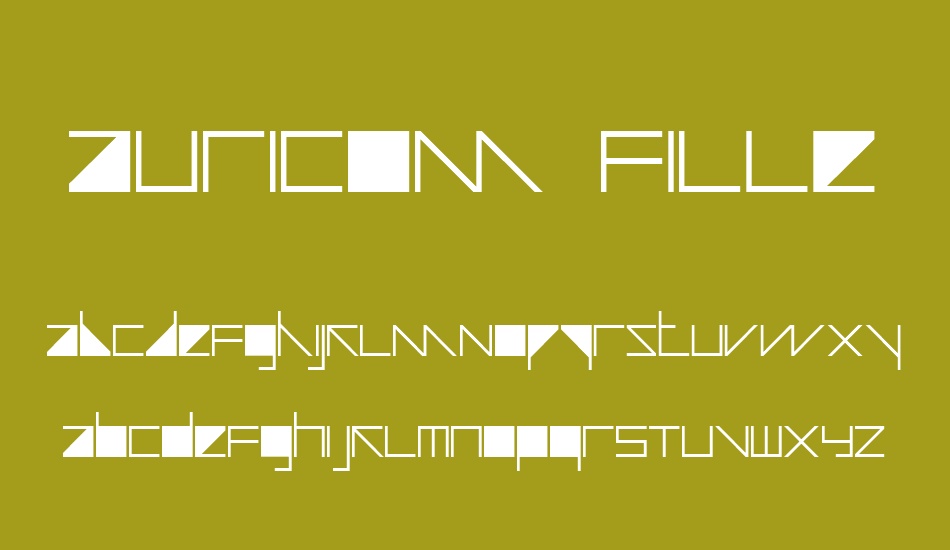 Auricom Filled font