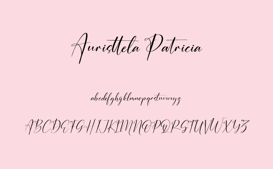 Auristtela Patricia font