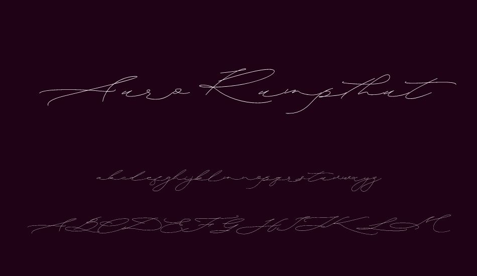 Auro Rumpthut font