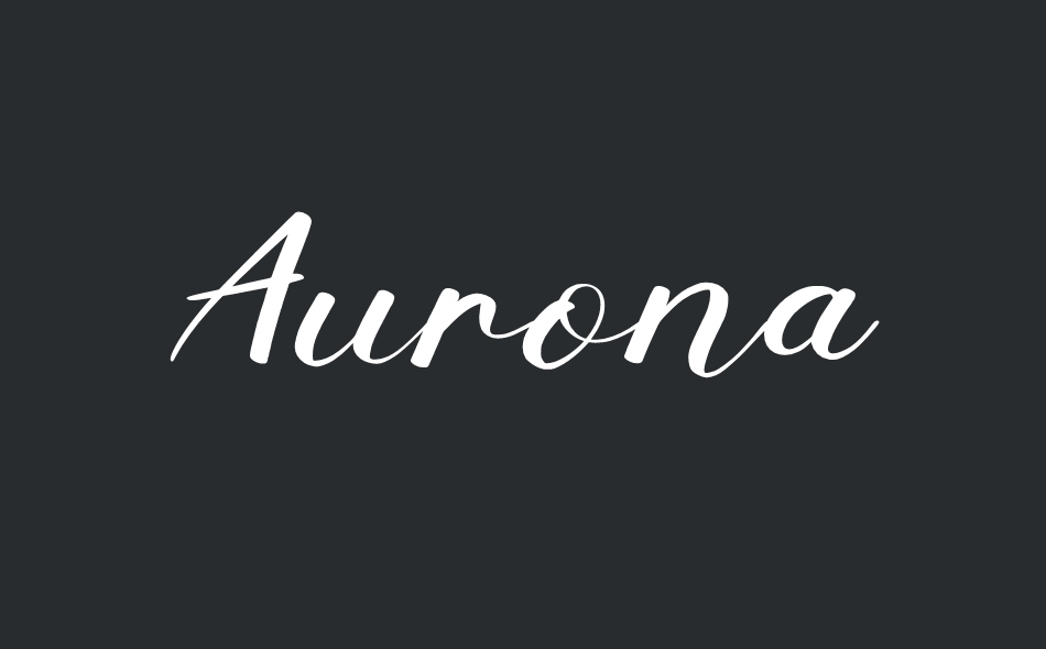 Aurona font big