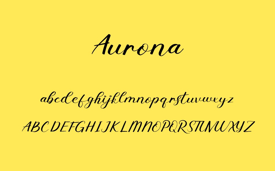 Aurona font