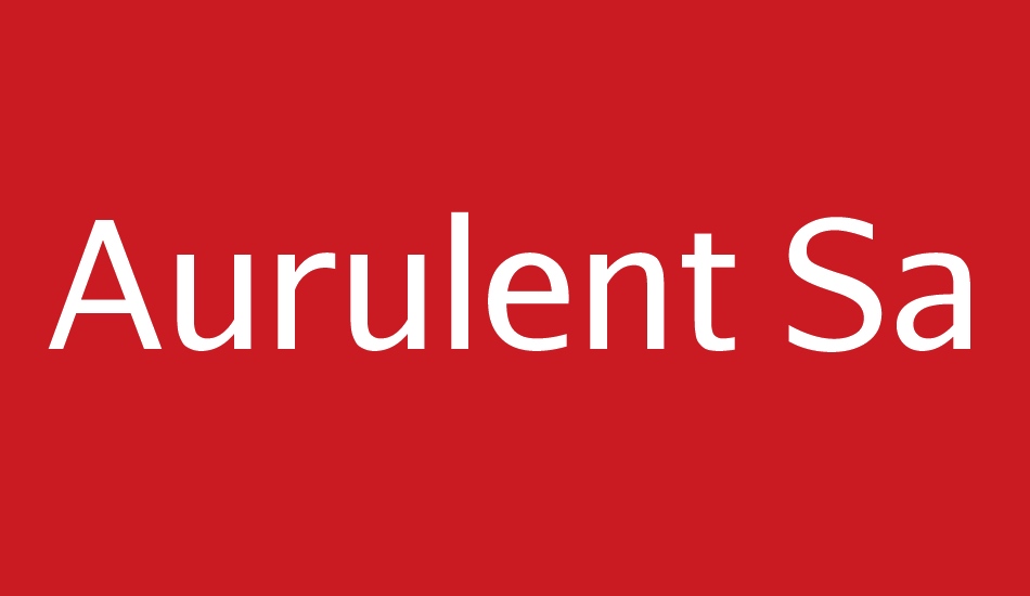 Aurulent Sans font big