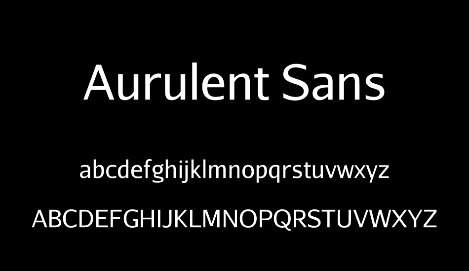 Aurulent Sans font