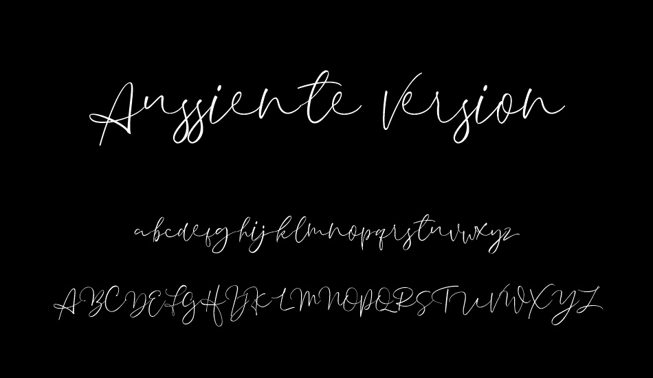 Aussiente Free Version font