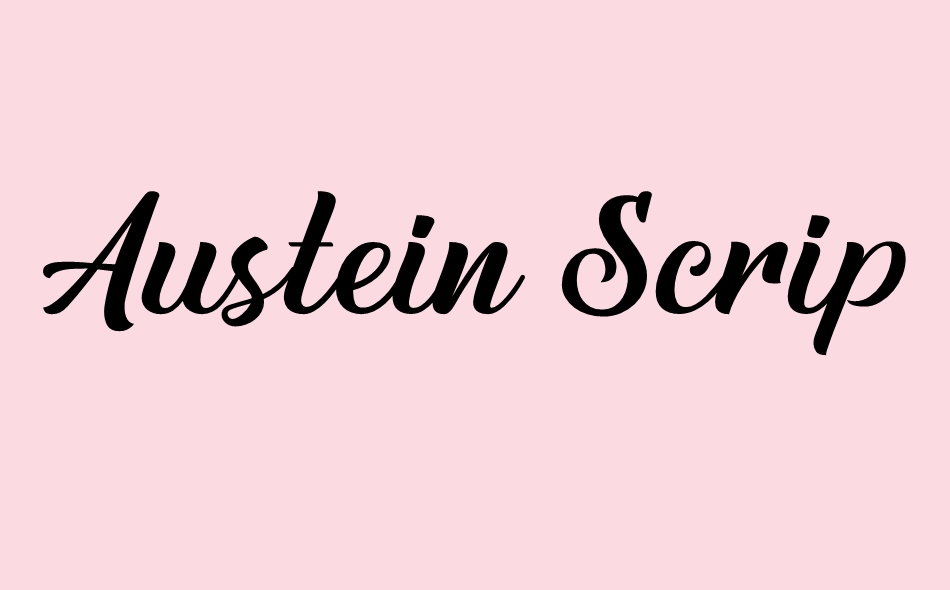 Austein Script font big