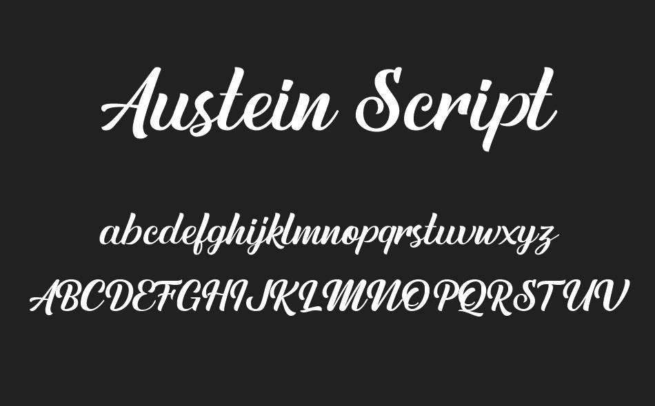 Austein Script font