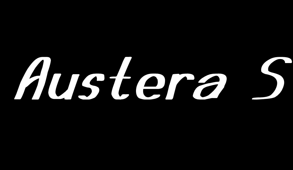 Austera Simple tfb font big