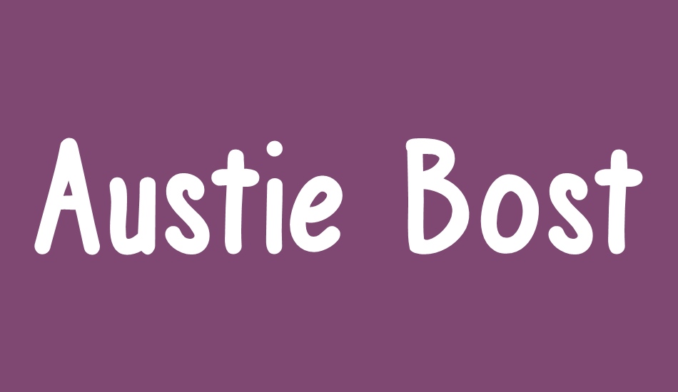 Austie Bost Chunky Description font big