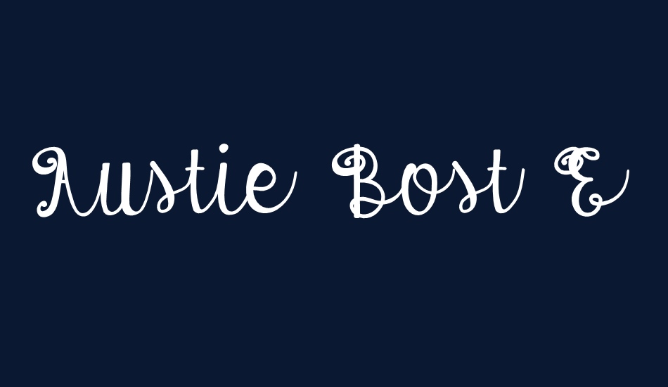 Austie Bost Envelopes font big