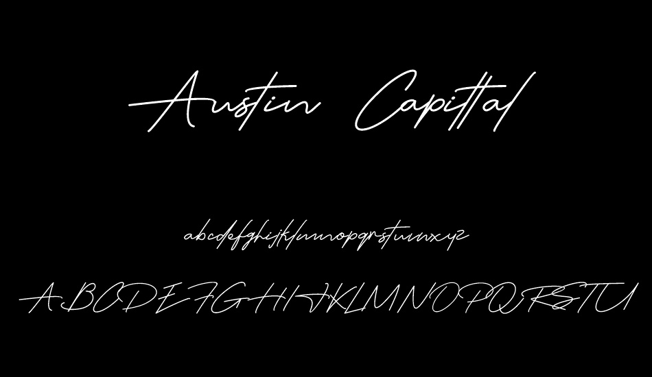 Austin Capittal Demo font