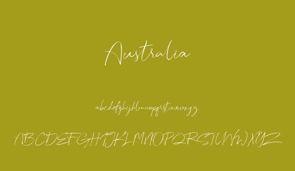 Australia font