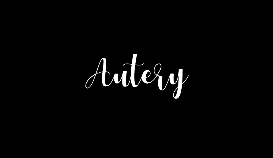 Autery font big