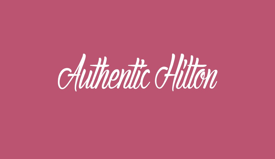 Authentic Hilton font big