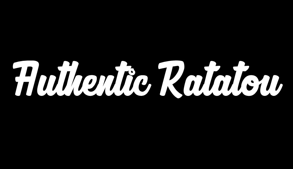 Authentic Ratatouille font big