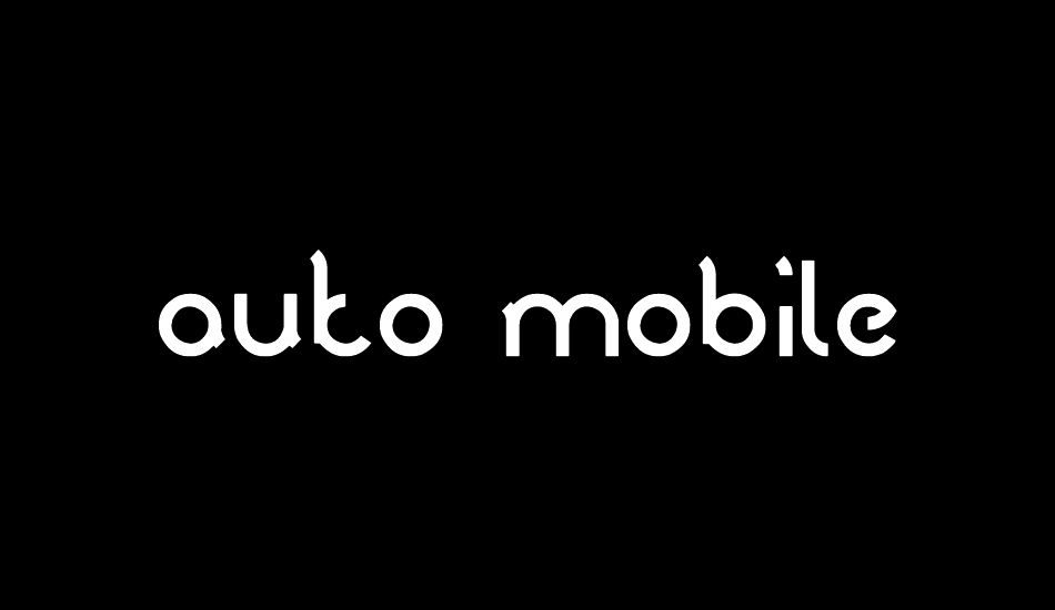 auto mobile font big