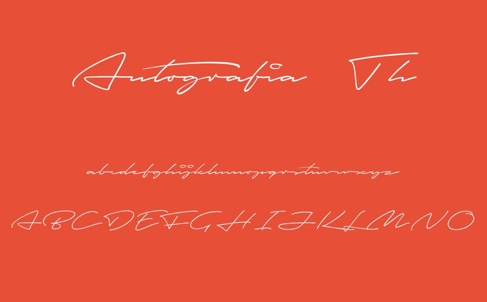 Autografia font