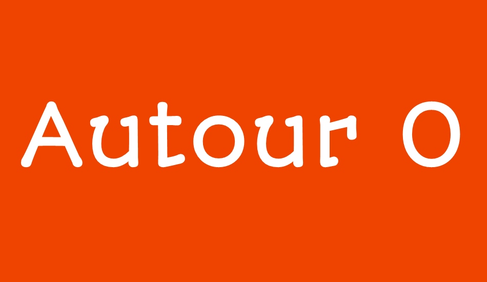 Autour One font big