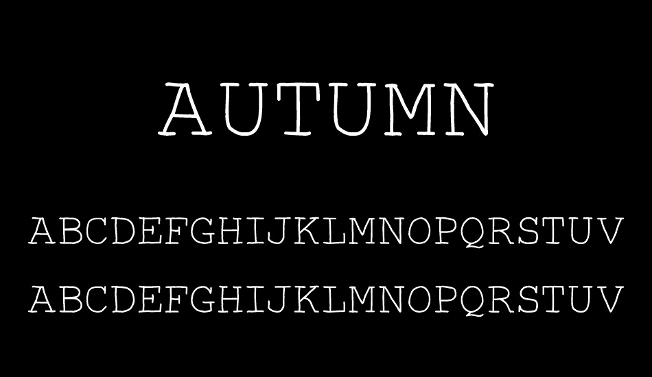 Autumn font