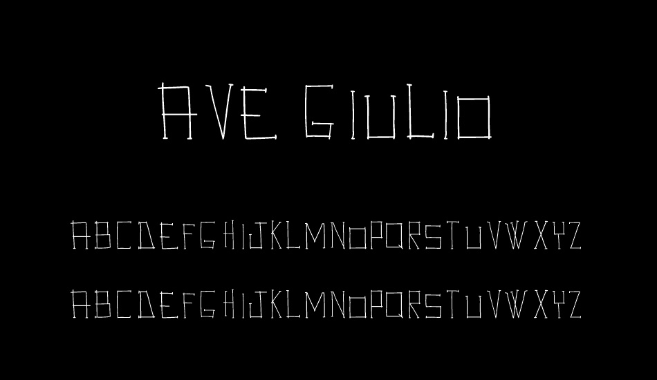 Ave Giulio font