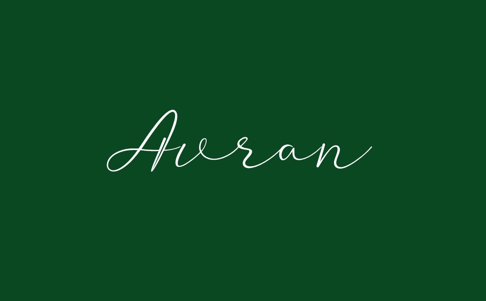 Avran font big