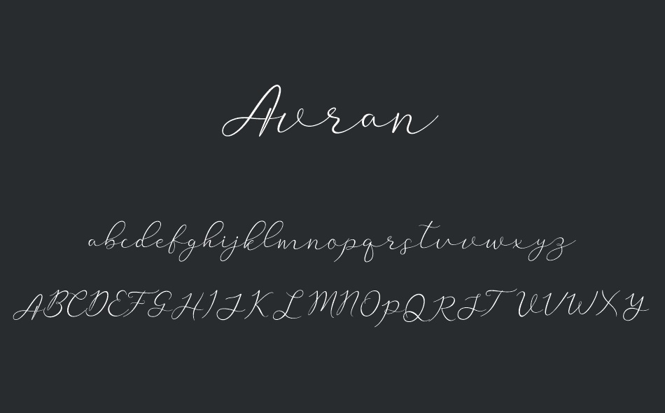 Avran font