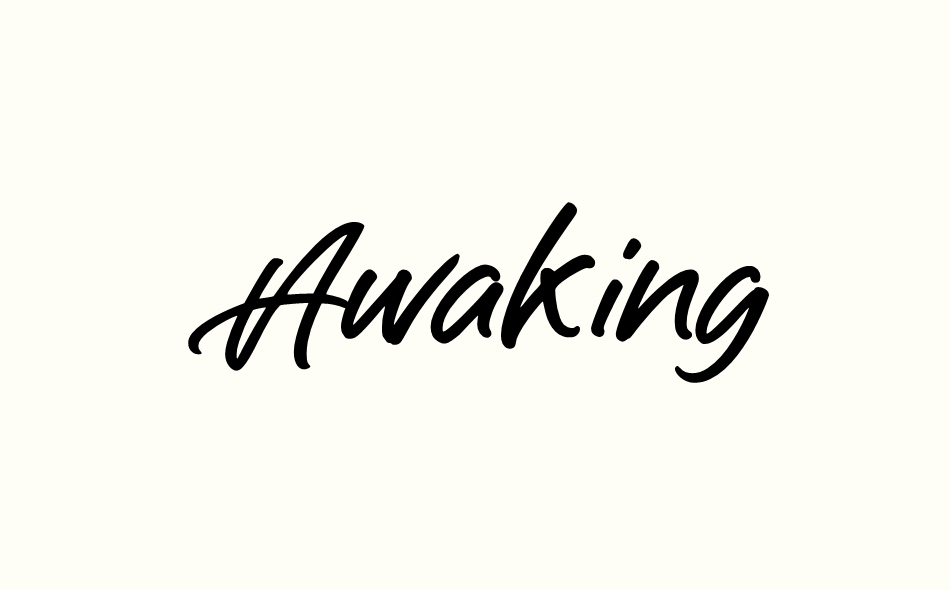 Awaking font big