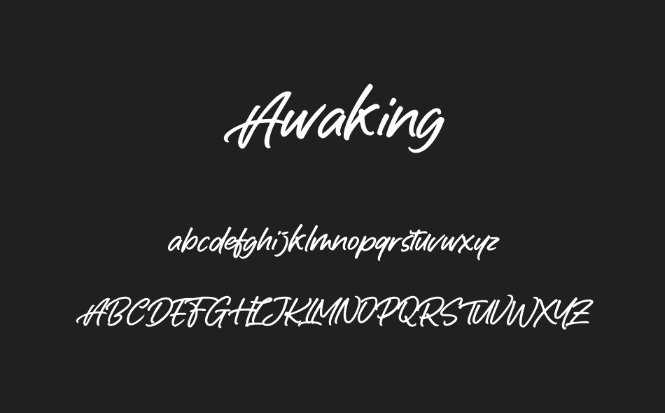 Awaking font