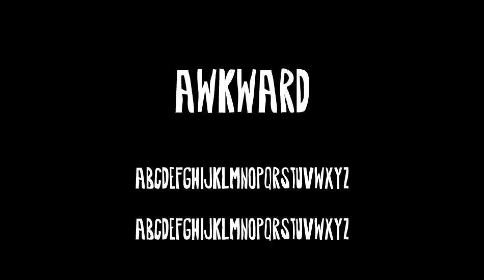 Awkward font