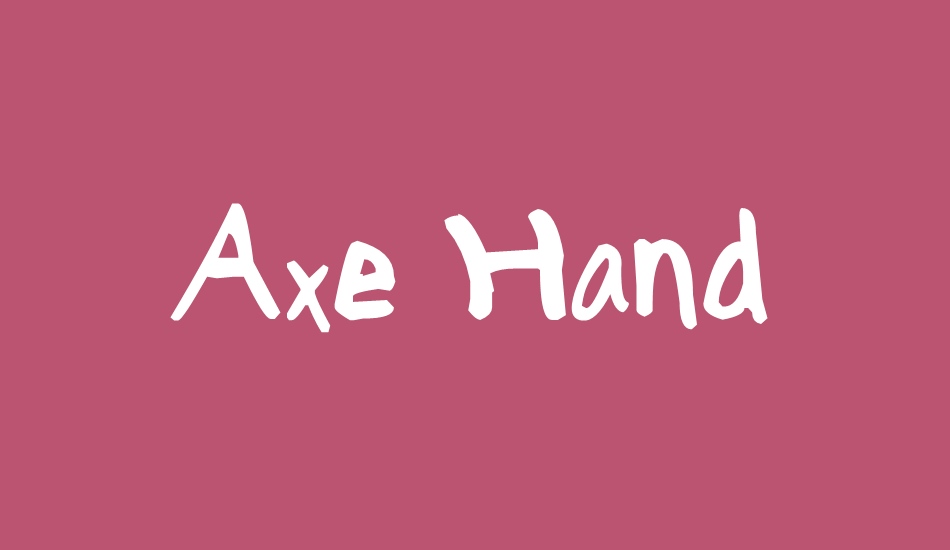 Axe Hand font big