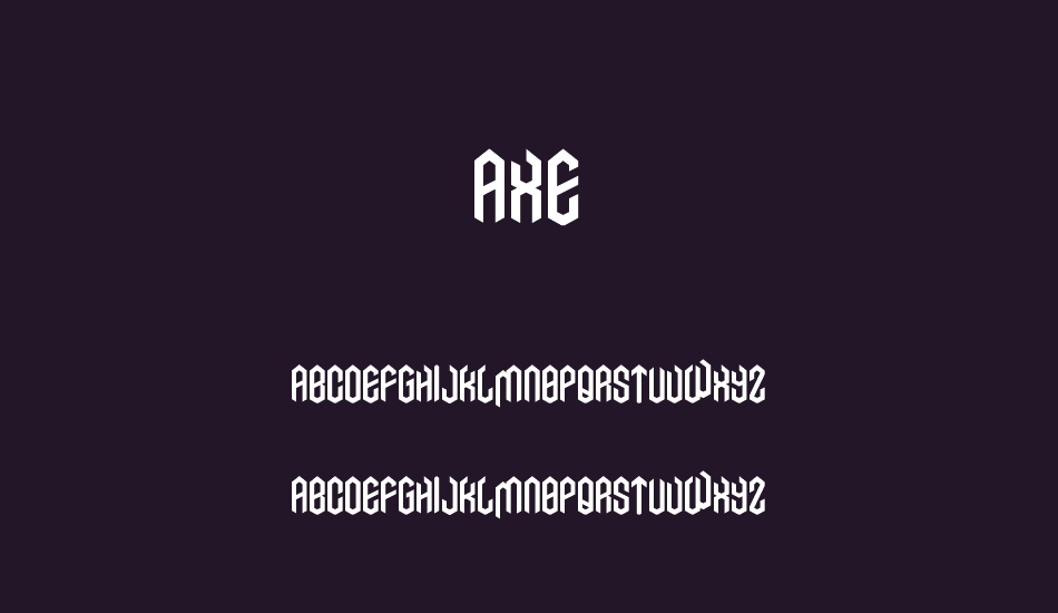 AXE font