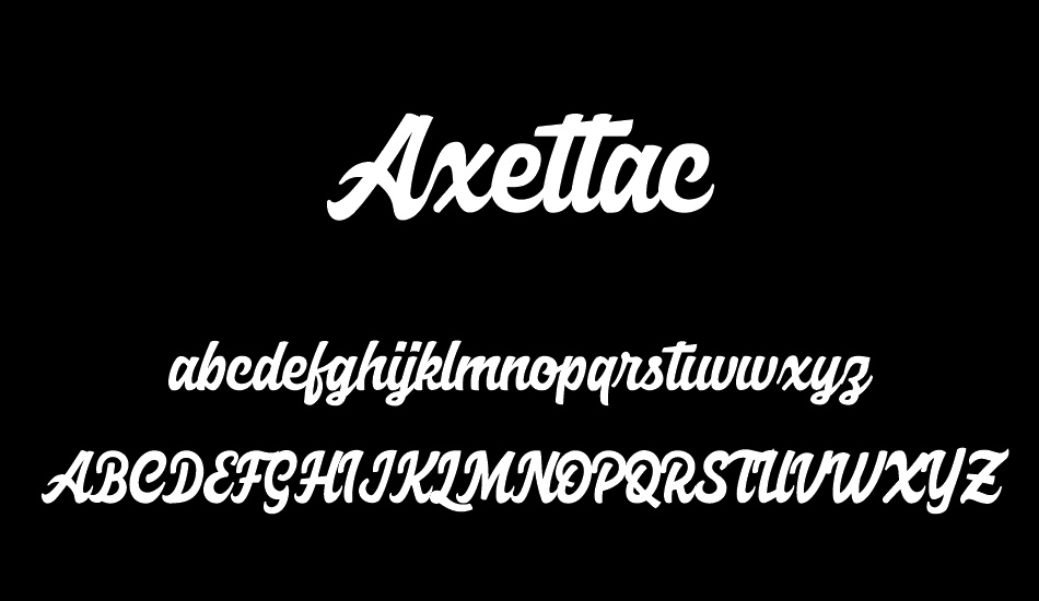 Axettac Demo font