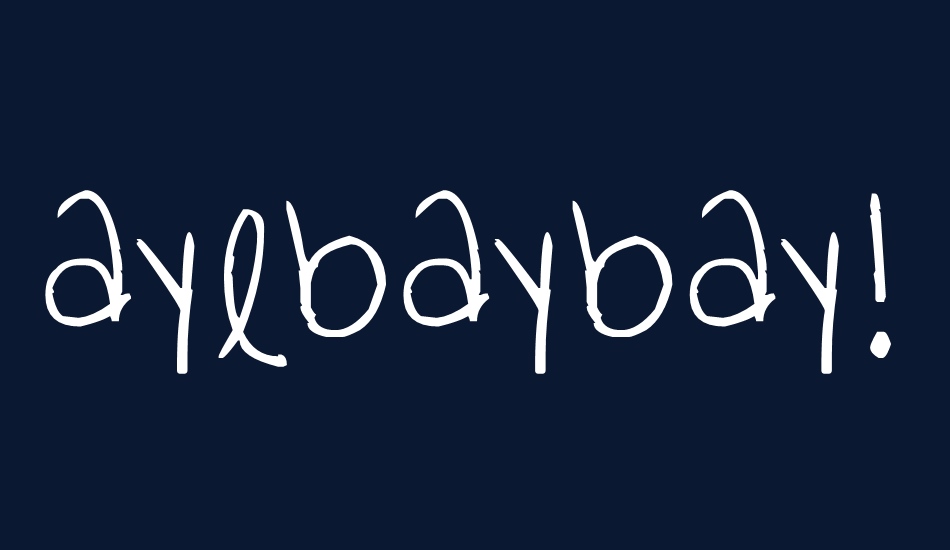 ayebaybay!® font big