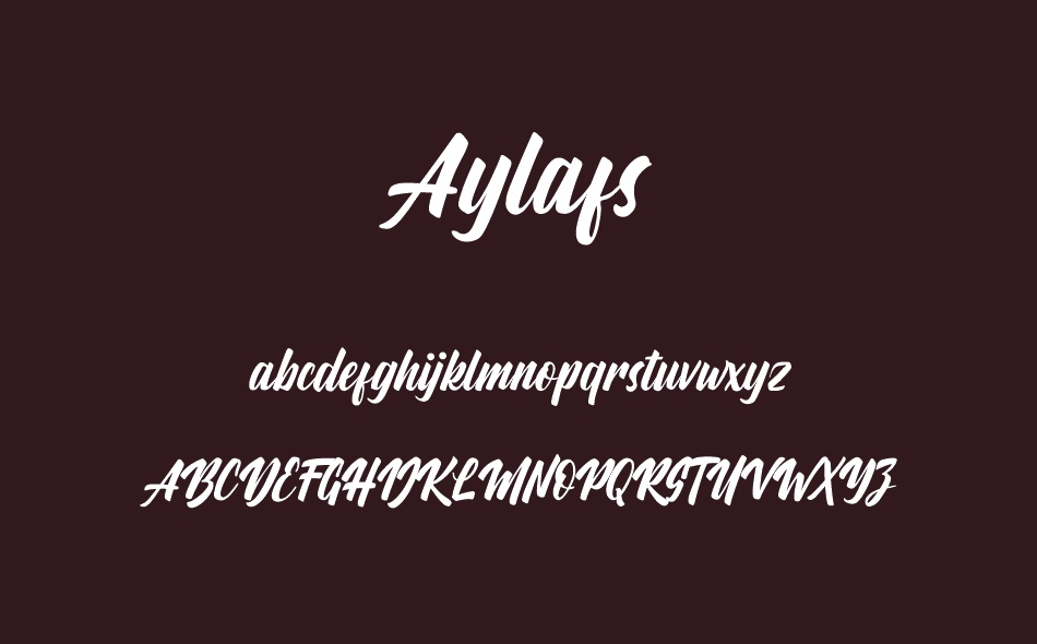 Aylafs font