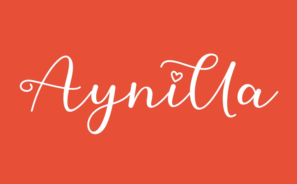 Aynilla font big