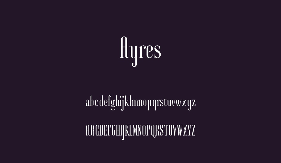 Ayres font