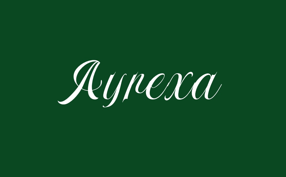 Ayrexa font big