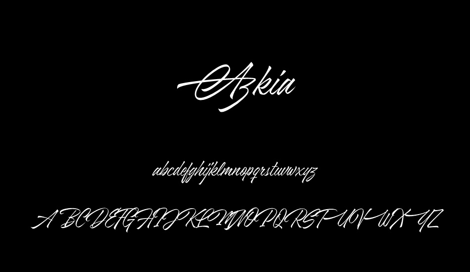 Azkia font