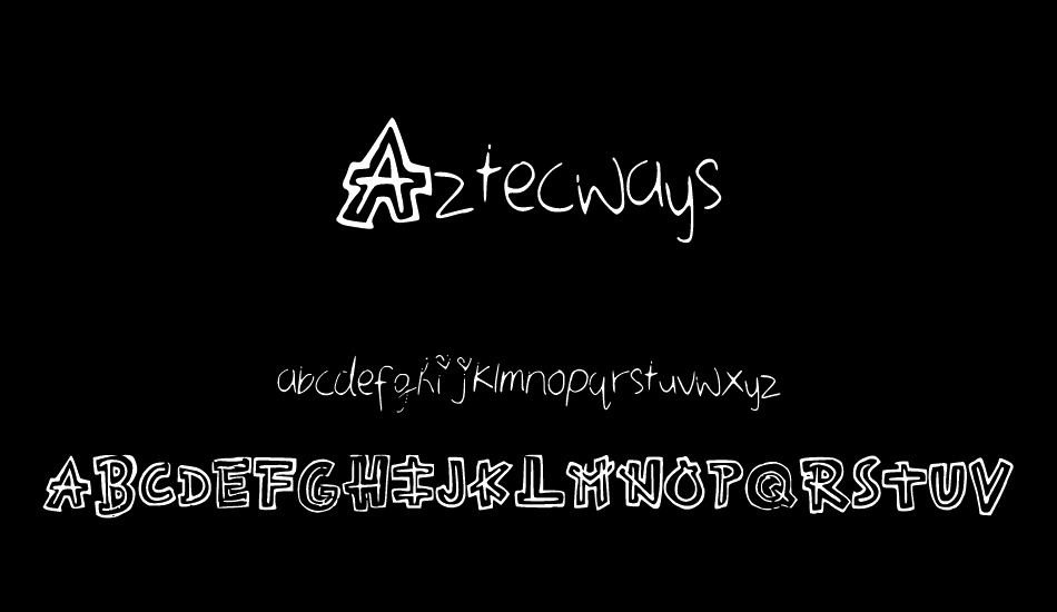 Aztecways font