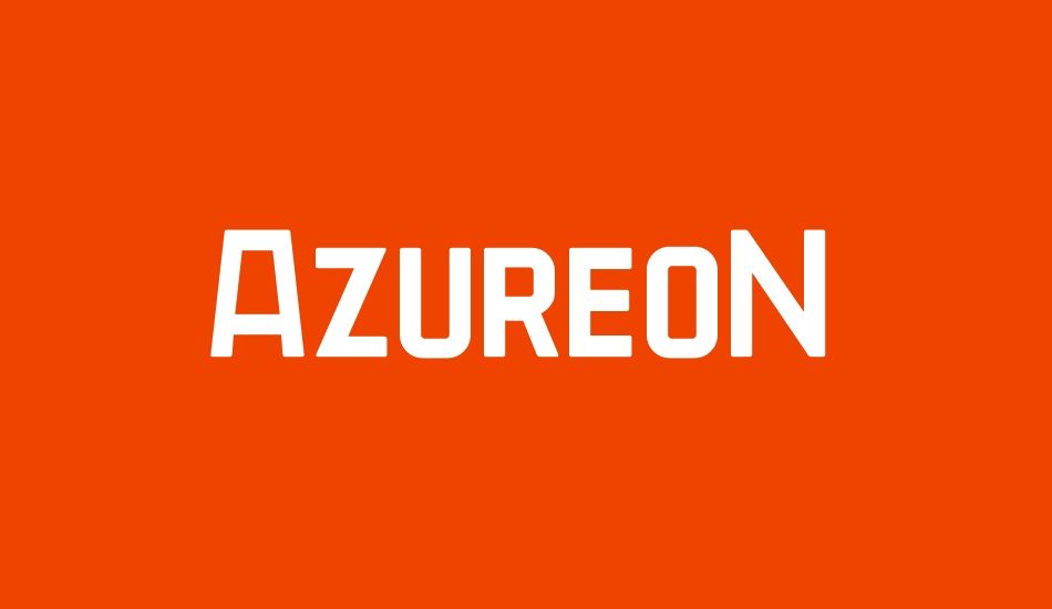 AzureoN font big