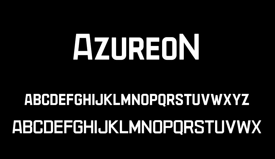 AzureoN font