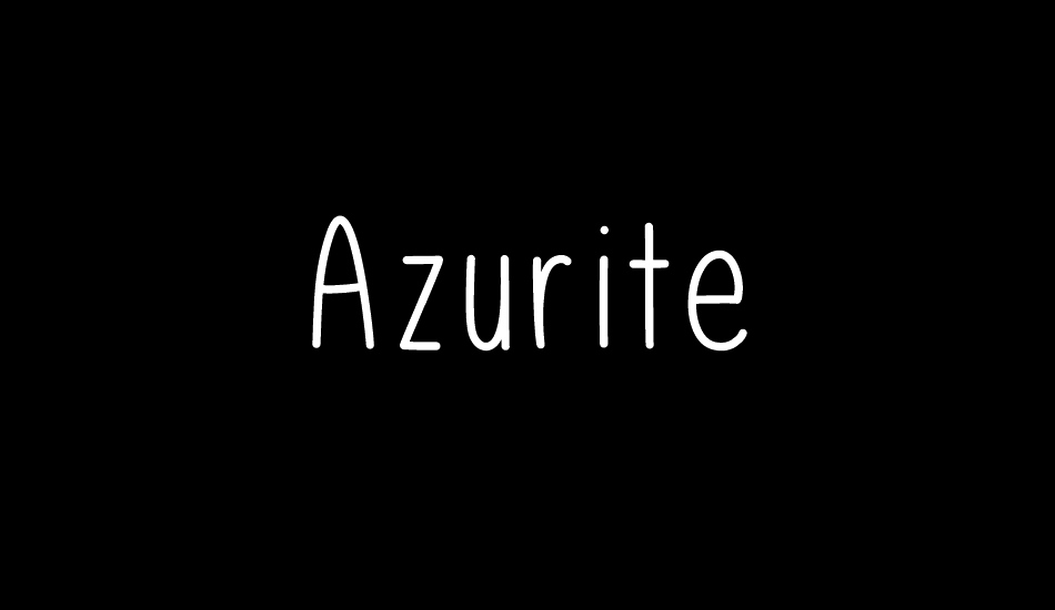 Azurite font big