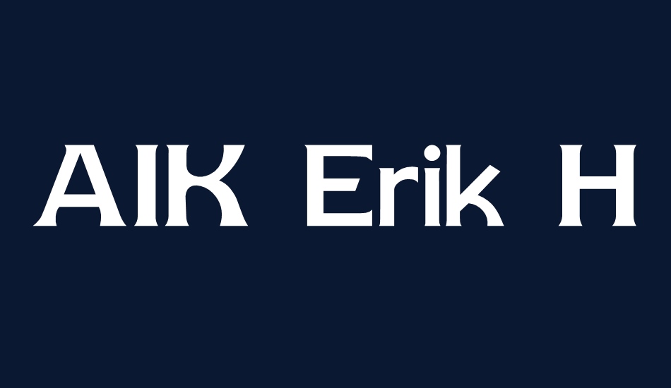 AIK Erik Holm font big