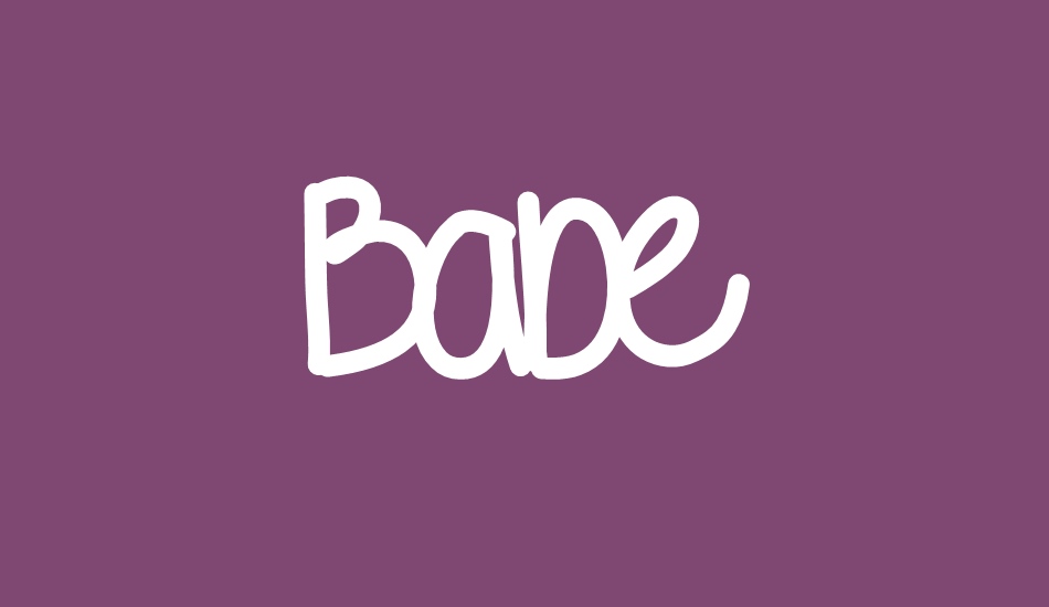 Babe font big