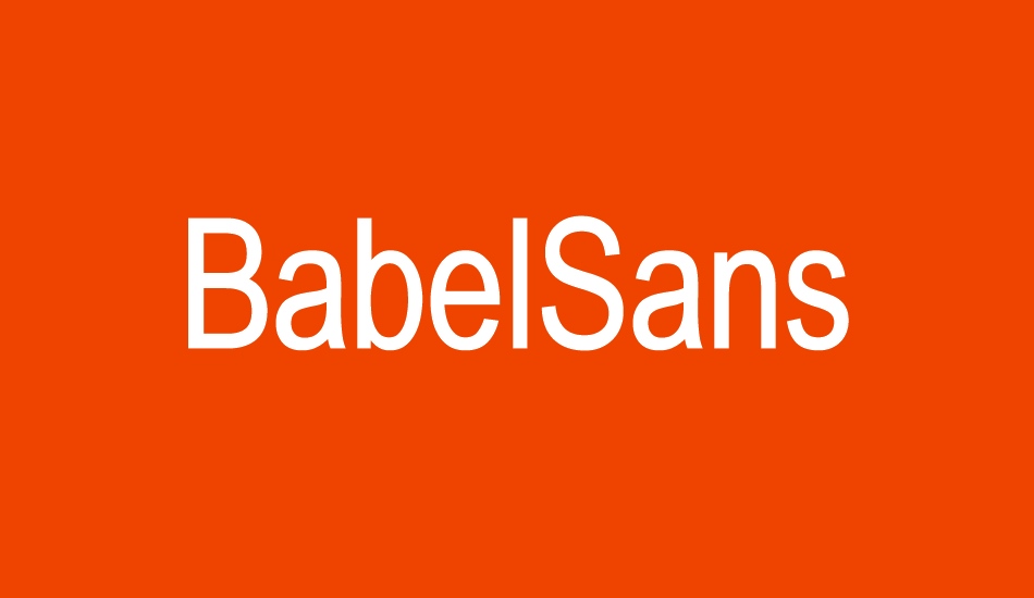 BabelSans font big