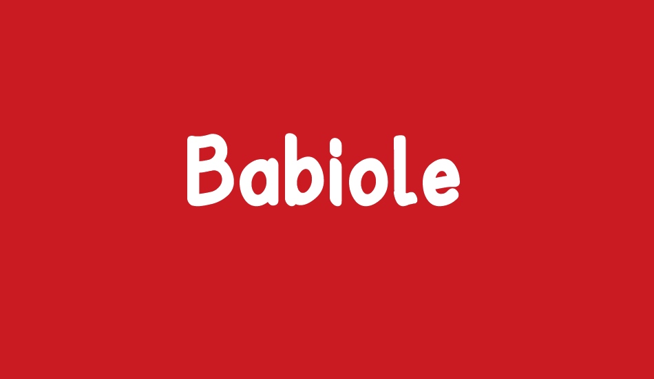 Babiole font big