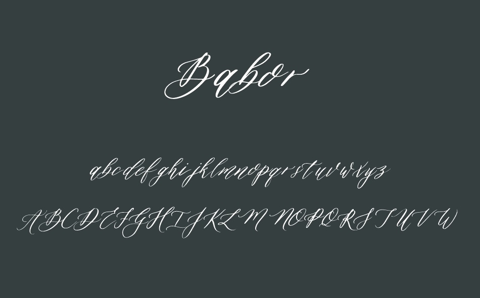 Babor font