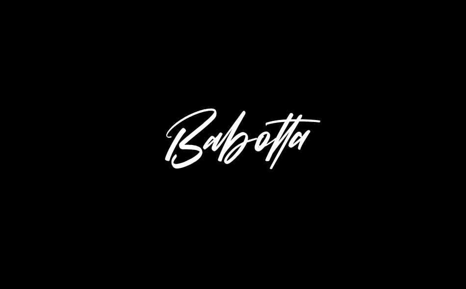 Babotta font big