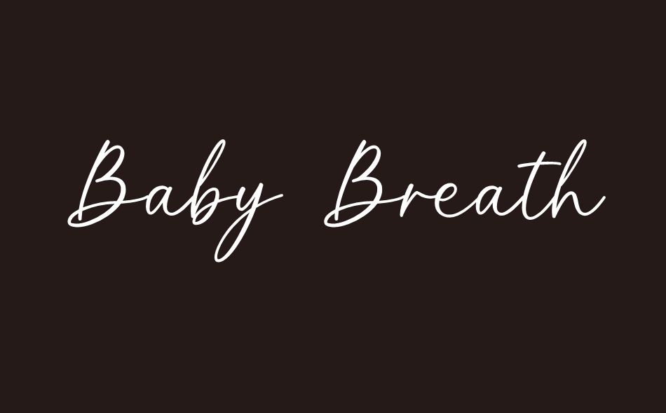 Baby Breath font big